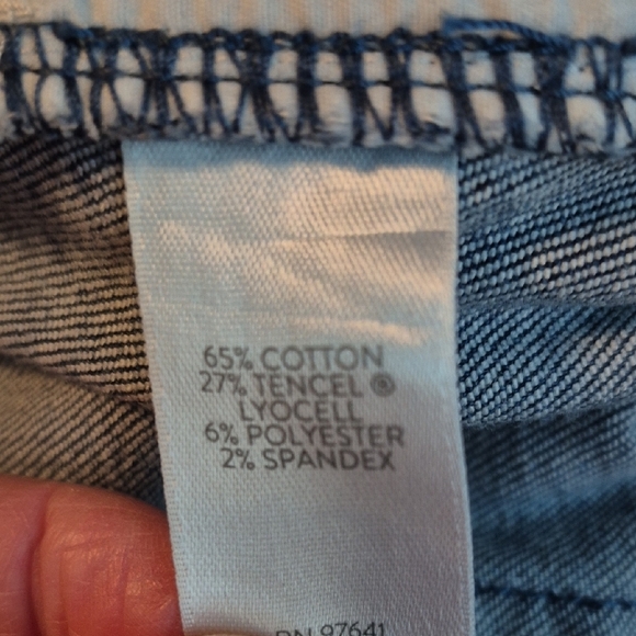 J. Jill Blue Cropped Ankle Jeans Medium-Dark Wash - Picture 12 of 12